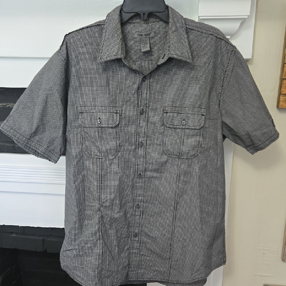 Spring+Murcer Gray Checkered Shirt